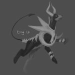  animal_focus bone commentary english_commentary english_text full_body grey_background grey_theme greyscale highres houndoom mega_houndoom mega_pokemon monochrome no_humans open_mouth pokemon pokemon_(creature) simple_background solo yug_(pixiv_50208056) 