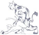  abdominal_bulge abs anal anal_penetration anthro anthro_dominating_human anthro_penetrating anthro_penetrating_human big_dom_small_sub blush bodily_fluids bound bovid bovine cattle cum cum_drip cum_inflation cum_on_ground cum_while_penetrated dominant dominant_anthro dominant_male dripping duo ejaculation excessive_cum fur genital_fluids hair hi_res holding_legs holding_partner horn human human_on_anthro human_penetrated inflation interspecies larger_anthro larger_male male male/male mammal muscular muscular_anthro muscular_male nude orgasm pecs penetration sex simultaneous_orgasms size_difference smaller_human smaller_male smaller_penetrated spots spotted_body spotted_fur submissive submissive_human submissive_male the-narutoshi 
