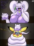 age_difference al_gx anthro asphyxiation big_breasts brainwashing breasts casual_nudity chubby_female clothed clothing coiling comic dragon duo english_text fan_character female female/female forced goo_creature goodra headgear headwear hi_res hood hypnosis immobilization larger_female mature_female melee_weapon mind_break mind_control nintendo opal_(al_gx) parasite pikachu pok&eacute;mon pok&eacute;mon_(species) pok&eacute;morph polearm purple_body size_difference squeezing squish story text thick_thighs video_games weapon 