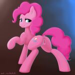  anus blue_eyes butt cutie_mark dock earth_pony equid equine female friendship_is_magic hair hasbro hi_res horse inner_ear_fluff mammal my_little_pony pink_body pink_hair pink_tail pinkie_pie_(mlp) pony puffy_anus raised_tail signature solo tuft uuhuhuh 