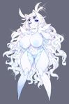  animal_humanoid arthropod arthropod_humanoid big_breasts breasts female hair hi_res huge_breasts humanoid multi_eye nipples one_eye_closed scleriteaeaeaggadah slugbox smile solo white_body white_hair 