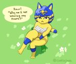  animal_crossing animal_humanoid ankha_(animal_crossing) anthro breasts cat_humanoid cleavage clothed clothing domestic_cat felid felid_humanoid feline feline_humanoid felis female hi_res hindpaw humanoid mammal mammal_humanoid nintendo oatinjack paws short_stack solo video_games 