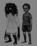  animal_humanoid anthro child duo female hi_res human humanoid leo_(napalm_express) male male/female mammal mammal_humanoid missy_(napalm_express) napalm_express simple_background young 