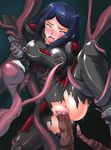  36shiri biker_clothes bikesuit black_bodysuit blood blue_hair blush bodysuit breasts eyes kuga_natsuki large_breasts my-hime nipples pussy rape shiny shiny_clothes skin_tight solo spread_legs tears tentacle_sex tentacles torn_clothes vaginal virgin 