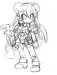  artist_request astaroth_(shinrabanshou) black_sclera breasts demon_girl greyscale horns lowres medium_breasts monochrome pointy_ears shinrabanshou solo tail thighhighs wings 