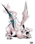  charizard looking_at_viewer no_humans open_mouth pokemon pokemon_(creature) signature simple_background sui_(suizilla) white_background 