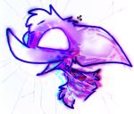  ambiguous_gender canid canine canis domestic_dog feral fur glitch_effect greyhound hunting_dog kawaiipython mammal open_mouth purple_body purple_fur sighthound 