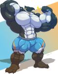 abs absurd_res anthro avian behemoffs ben_the_penguin biceps big_muscles bird exposed_muscle flexing flexing_bicep flexing_muscles hi_res huge_muscles hyper hyper_muscles king_penguin male muscular muscular_anthro muscular_male pecs penguin pose solo triceps