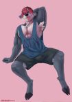 anthro barazoku clothing deer frat_boy hi_res jockstrap male mammal muscular snow.hound solo underwear