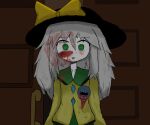  absurdres blood blood_on_clothes blood_on_face highres koishi_komeiji&#039;s_heart-throbbing_adventure komeiji_koishi non-web_source raythestar touhou 