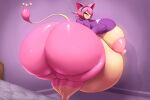 absurd_res after_vore anthro belly big_belly big_breasts big_butt blush bottom_heavy breasts bubble_butt butt butt_expansion butt_focus butt_shot embarrassed expansion fatal_vore felid feline female female_pred generation_3_pokemon hair hi_res huge_butt luna_the_skitty mammal multiple_prey nintendo nipples pink_hair pokemon pokemon_(species) remnartx skitty solo starstrikex tail thick_thighs vore weight_gain wide_hips