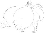 2021 3_toes 5h4m3l355 alphys anthro big_breasts big_butt big_nipples breasts butt eyewear eyewear_only feet female glasses glasses_only hi_res huge_breasts huge_butt hyper hyper_breasts lizard nipples nude reptile scalie solo toes undertale undertale_(series) video_games 