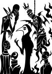 2015 3_fingers 4_fingers ambassador_of_alagadda ambiguous_gender anthro arm_tuft avian back_tuft back_wings beak biped bird black_and_white bracelet cephalopod_taur chain chain_leash collar crescent_moon crown digital_drawing_(artwork) digital_media_(artwork) elbow_tuft eyeless faceless fangs feather_tuft feathers finger_ring fingers fire floating_crown full-length_portrait group half-length_portrait hanged hanged_king harness headgear hi_res hip_wings humanoid ickis_the_wayward jewelry king leash male membrane_(anatomy) membranous_wings monochrome moon mouthless multi_eye multi_wing narrowed_eyes neck_tuft portrait pupils red_lord_of_alagadda ring_(jewelry) royalty scp_foundation silhouette simple_background slim slim_ambiguous slim_humanoid smile smirk sunnyclockwork taur teeth tentacles tuft wandsman_(scp_foundation) white_background white_lord_of_alagadda winged_humanoid wings wrapped yellow_lord_of_alagadda