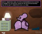 5:4 animated bonguitoweon butt_slap dildo male mammal mouse murid murine nude rodent sex_toy short_playtime slap solo spanish_text text