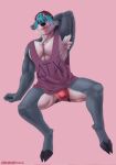 anthro barazoku clothing deer frat_boy hi_res jockstrap male mammal muscular snow.hound solo underwear