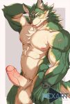 abs anthro balls canid canine canis genitals hi_res link_(wolf_form) looking_at_viewer male mammal muscular muscular_anthro muscular_male nintendo nipples nude pecs penis pose solo the_legend_of_zelda tongue tongue_out wolf zex