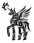 1_horn 2015 alternate_species ambiguous_gender black_and_white cogwheel deity digital_drawing_(artwork) digital_media_(artwork) elemental_manipulation equid equine feathered_wings feathers feral fire fire_manipulation friendship_is_magic full-length_portrait gear gears hasbro hi_res hooves horn leg_spikes machine mammal mekhane_(scp_foundation) metal metal_feathers monochrome my_little_pony portrait prick_ears robot scp_foundation side_view silhouette simple_background solo spikes spikes_(anatomy) sunnyclockwork unicorn_horn white_background winged_unicorn wings