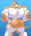 :3 absurd_res anthro behemoffs big_butt butt calico_cat domestic_cat epic_games felid feline felis fortnite fur happy hi_res huge_butt male mammal meowscles muscular muscular_arms muscular_legs muscular_male presenting presenting_hindquarters prick_ears proud solo tail watermark white_body white_fur