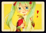  blue_eyes blue_hair blush book cosplay hatsune_miku heart holding holding_book kagamine_rin kagamine_rin_(cosplay) mikagamimei open_mouth rabbit red_nails star-shaped_pupils star_(symbol) symbol-shaped_pupils twintails vocaloid 