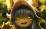  anthro close-up clothing female hair hat headgear headwear lagomorph leporid light looking_at_viewer made_in_abyss mammal nanachi rabbit solo sunlight unknown_artist whiskers white_hair 
