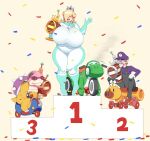  award bodily_fluids dotil group hi_res koopaling mario_bros mario_kart mario_kart_8_deluxe meme nintendo podium rosalina_(mario) roy_koopa super_mario_galaxy sweat thick_thighs trio trophy video_games waluigi wide_hips wiggler yoshi 