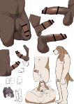 2024 5_fingers 5_toes anthro balls basset_hound big_penis blush brown_body brown_fur canid canine canis censored censored_genitalia censored_penis domestic_dog duo erection feet fingers flaccid fur genitals hunting_dog looking_pleasured male mammal manmosu_marimo masturbation navel nipples nude_male open_mouth overweight overweight_male penis scent_hound serious side_view simple_background sitting small_penis spread_legs spreading tail toes vein veiny_penis white_background white_body white_fur