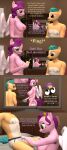  3d_(artwork) absurd_res anthro anthrofied clothed clothed/nude clothing comic dialogue digital_media_(artwork) duo english_text equid equine female hasbro hi_res hitch_trailblazer_(mlp) male male/female mammal mlp_g5 my_little_pony nude papadragon69 pegasus pipp_petals_(mlp) text wings 