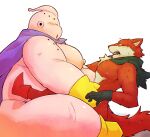 absurd_res alien anal anthro belly blush canid canine canis chiro_(artist) dragon_ball dragon_ball_super dragon_ball_z duo fur hi_res lavender_(dragon_ball_super) majin majin_buu male male/male male_penetrated male_penetrating male_penetrating_male mammal moobs nipples overweight penetration red_body red_fur sex wolf