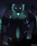 absurd_res anthro bestiality big_penis bodily_fluids breasts canid canid_demon canine canis cerberus_(fortnite) clothed clothing demon epic_games european_mythology feral fortnite genitals greek_mythology green_eyes green_penis hi_res humanoid_genitalia humanoid_penis male mammal mythological_canine mythological_creature mythology pecs pecs_with_breasts penis robukko saliva seductive semi_clothed solo