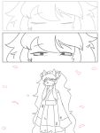 3:4 87 after_fight anthro asian_clothing bangs bottomwear bow_(disambiguation) bruised canid canine ceroba_(undertale_yellow) clothing comic dirty east_asian_clothing eye_bags eyes_closed female fox hair hi_res japanese_clothing kimono long_hair mammal obi petals pleated_skirt ponytail prick_ears sakura side_bangs skirt solo tired torn_clothing undertale_(series) undertale_yellow