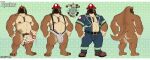 absurd_res anthro balls belt big_penis biped bodily_fluids brown_body brown_fur bulge canid canine canis clothed clothing color_swatch countershade_fur countershade_torso countershading cum cum_on_penis domestic_dog erection floppy_ears fur genital_fluids genitals glans hector_(midnight_blue) hi_res humanoid_genitalia humanoid_penis male mammal midnight_blue muscular muscular_anthro muscular_male nude penis pubes solo tail vein veiny_penis