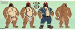 absurd_res anthro balls belt big_penis biped brown_body brown_fur bulge canid canine canis clothed clothing color_swatch countershade_fur countershade_torso countershading domestic_dog erection floppy_ears fur genitals glans hector_(midnight_blue) hi_res humanoid_genitalia humanoid_penis male mammal midnight_blue muscular muscular_anthro muscular_male nude penis pubes solo tail vein veiny_penis