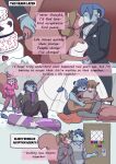  2018 anthro babystar biped clothing comic detailed_background dialogue duo english_text female fur gem_(babystar) guitar hair hi_res male mammal musical_instrument plucked_string_instrument rodent sciurid shirt sitting standing string_instrument text topwear 
