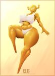 anthro antlers big_breasts borisfed breasts cartoon_network clothing fairy female hi_res horn panties penny_fitzgerald shirt signature solo tank_top the_amazing_world_of_gumball toned_legs toned_stomach topwear translucent translucent_clothing underwear wide_hips