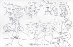 anthro ball_lick balls beastars canid canine canis deer dialogue duo genitals legoshi_(beastars) licking louis_(beastars) male male/male mammal mouth_shot open_mouth oral penis sex sketch thebigmansini tongue wolf