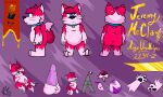 absurd_res anthro bearfox collar collar_only hi_res jeremy_mcclaw jeremy_mccloud male male/male model_sheet nude solo