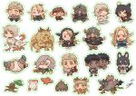  6+boys ass beard brown_hair bulge character_request chibi chilchuck_tims closed_eyes collage dungeon_meshi dwarf eating facial_hair fake_horns falin_touden falin_touden_(chimera) falin_touden_(tallman) fallen_down false_smile from_below golem helmet highres holding holding_staff horned_helmet horns izutsumi kabru laios_touden long_beard mandrake marcille_donato mithrun monster_boy monster_girl monsterification multiple_boys multiple_heads official_alternate_costume outstretched_arms pleading_eyes senshi_(dungeon_meshi) shan_(shanshankuo) smile sparkle spoilers spread_arms staff thick_mustache u_u very_long_beard walking_mushroom_(dungeon_meshi) winged_lion_(dungeon_meshi) 