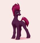  absurd_res aquaticvibes broken_horn equid equine eye_scar eyelashes facial_scar female feral friendship_is_magic hair hasbro hi_res hooves horn mammal my_little_pony my_little_pony:_the_movie_(2017) pink_hair pink_tail purple_body scar simple_background solo standing tempest_shadow_(mlp) unicorn 