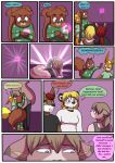  2017 anthro babystar biped comic detailed_background dialogue dipstick_ears english_text female fur gem_(babystar) group hair hi_res male mammal multicolored_ears rodent sciurid standing text young 