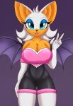 anthro bat breasts clothed clothing female hi_res illusion_(artist) mammal membrane_(anatomy) membranous_wings rouge_the_bat sega simple_background solo sonic_the_hedgehog_(series) wings 