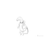  2022 animated anthro biped cheering cloak clothing digital_media_(artwork) elden_ring female fromsoftware reptile scalie siansaar simple_background sketch snake solo stretching video_games white_background zorayas 