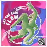  absurd_res action_pose anthro anus balls big_penis blush bodily_fluids butt cel_shading cum dodo_(dododragon) dododragon56 dragon excessive_cum excessive_genital_fluids feet foot_fetish foot_play footjob genital_fluids genitals hi_res jumping looking_at_viewer looking_back male motion_lines mythological_creature mythological_scalie mythology nude orgasm penis pose qr_code reptile rubbing scalie sex shaded simple_background solo tail text thick_thighs 