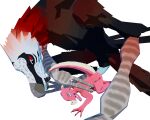  3d_(artwork) accipitrid accipitriform alpha_channel anthro avian beak bearded_vulture bird claws digital_media_(artwork) duo erection female female_penetrated genitals hi_res horn humanoid kobold kobold_dellarte low_poly male male/female male_penetrating male_penetrating_female nude old_world_vulture open_mouth penetration penis pinned raised_tail reptile scalie sex simple_background size_difference tik_tik tongue transparent_background vulture 