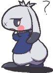  alpha_channel bottomless cave_story clothed clothing female lagomorph leporid low_res mammal oagoner rabbit simple_background sue_sakamoto thumbnail transparent_background tsukitate 