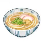  artist_request bowl commentary english_commentary fish_cake food food_focus game_cg genshin_impact lowres no_humans noodles official_art soup still_life third-party_source transparent_background udon 