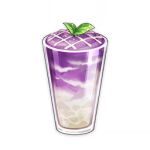  artist_request commentary crosshatching cup drink drinking_glass english_commentary food food_focus game_cg genshin_impact hatching_(texture) leaf lowres no_humans official_art still_life third-party_source transparent_background 