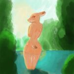  am anthro artist bathing cervid hi_res humanoid i invalid_tag mammal nude solo the 