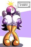  areola big_breasts bob-omb breasts clothing english_text exclamation_point female fuse gardevoir genitals gloves hair hair_over_eye half-closed_eyes handwear hi_res huge_breasts humanoid hybrid hyper hyper_breasts leggings legwear lit_fuse long_hair mario_bros narrowed_eyes nintendo nipples nude one_eye_obstructed pok&eacute;mon pok&eacute;mon_(species) purple_eyes purple_hair purple_nipples pussy sachasketchy solo text text_box video_games white_body 