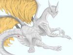 absurd_res ancient_dragon_lansseax anus butt claws dragon elden_ring european_mythology female feral fromsoftware genitals hi_res long_tail looking_back lying mythological_creature mythological_scalie mythology nude on_side presenting presenting_anus presenting_hindquarters presenting_pussy pussy raised_wings scales scalie solo solo_focus tail toe_claws western_dragon wings zulu_uwu
