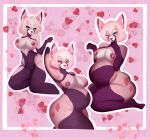  anthro breasts chubby_anthro cubby female giant_panda hair holo_doks mammal pinup pose pregnant pregnant_female slightly_chubby solo ursid 